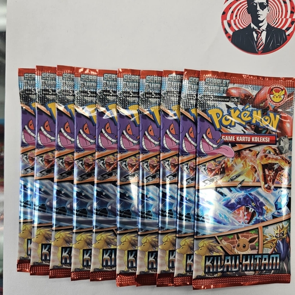 Pokemon Other - ✨Pokemon 10x "Black Glitter" sv3s Booster Pack Indonesian Version